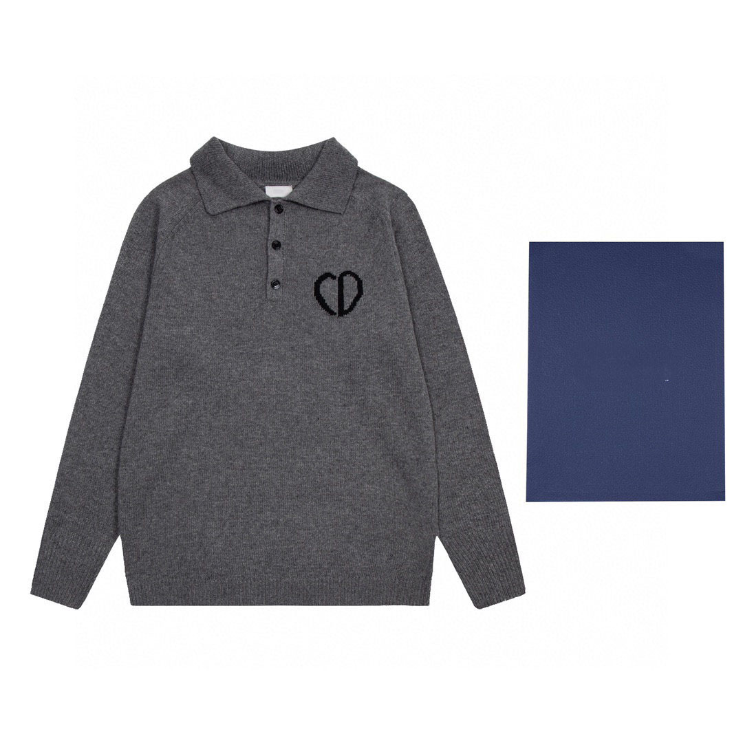 New AOP jacquard letter knitted sweater in autumn / winter 2023acquard knitting machine e Custom jnlarged detail crew neck cotton HSU5TD, Gray
New AOP jacquard letter knitted sweater in autumn / winter 2023acquard knitting machine e Custom jnlarged detail crew neck cotton HSU5TD, Gray