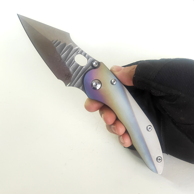 Limited Custom Version #25 Stitch Folder Borka Folding Knife Rock Grind M390 Blade Titanium Handle Practical Outdoor Equipment Hunting Pocket EDC Tactical Tools
Limited Custom Version #25 Stitch Folder Borka Folding Knife Rock Grind M390 Blade Titanium Handle Practical Outdoor Equipment Hunting Pocket EDC Tactical Tools
