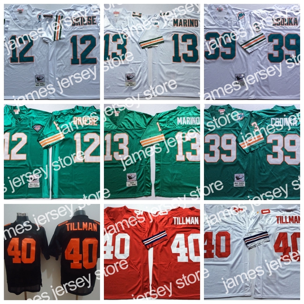 24 NCAA Foobtall 40 Pat Tillman Jersey 12 Bob Griese 13 Dan Marino 39 Larry Csonka Black Red White Green Man Vintage All Stitched, 40 black
24 NCAA Foobtall 40 Pat Tillman Jersey 12 Bob Griese 13 Dan Marino 39 Larry Csonka Black Red White Green Man Vintage All Stitched, 40 black