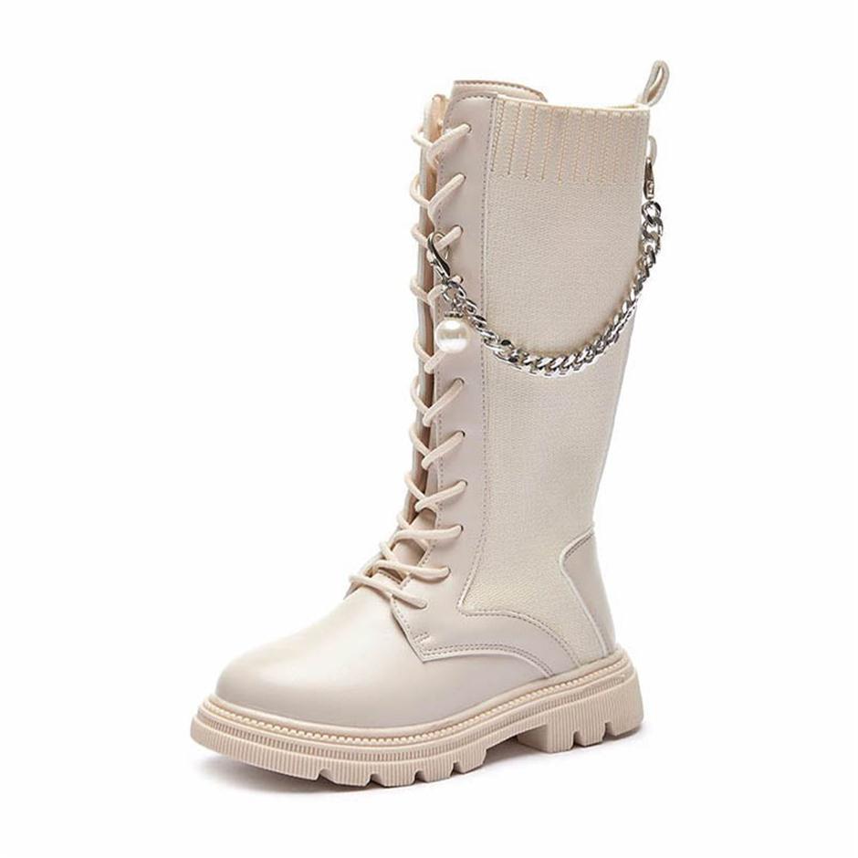 Kids Boots Childrens Shoes Girls Footwear Autumn Winter Leather Long Sock High Boot Princess Chain Pearl B8987265J, White
Kids Boots Childrens Shoes Girls Footwear Autumn Winter Leather Long Sock High Boot Princess Chain Pearl B8987265J, White