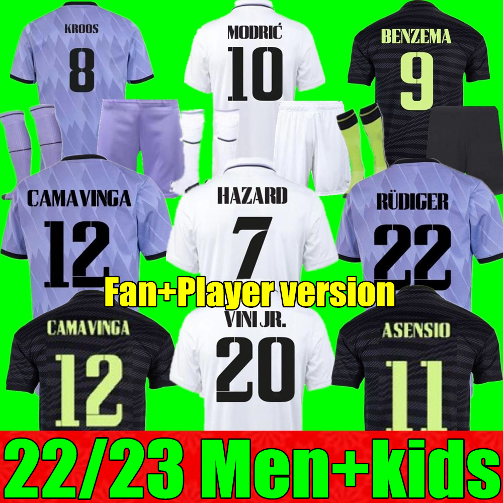 New 22 23 BENZEMA soccer Jerseys football shirt home away 3rd 4TH CAMAVINGA ALABA HAZARD ASENSIO REAL MADRIDS MODRIC MARCELO camiseta men kids kit 2022 2023 uniforms, Adult home+champion patch
New 22 23 BENZEMA soccer Jerseys football shirt home away 3rd 4TH CAMAVINGA ALABA HAZARD ASENSIO REAL MADRIDS MODRIC MARCELO camiseta men kids kit 2022 2023 uniforms, Adult home+champion patch