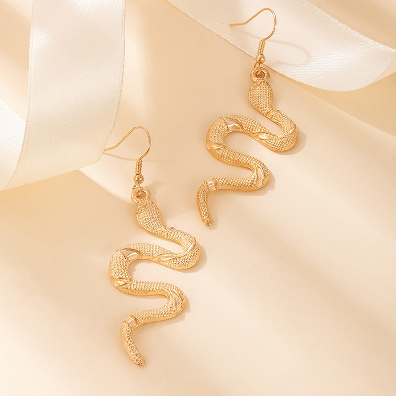 Gothic Snake Drop Earrings for Women 18K Gold Silver Dangle Earrings Jewelry Nice Gift Wholesale
