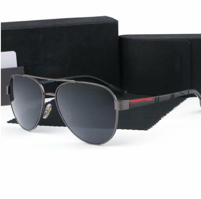 luxury Oval sunglasses for men designer summer shades polarized eyeglasses black vintage oversized sun glasses of women male sunglass with box