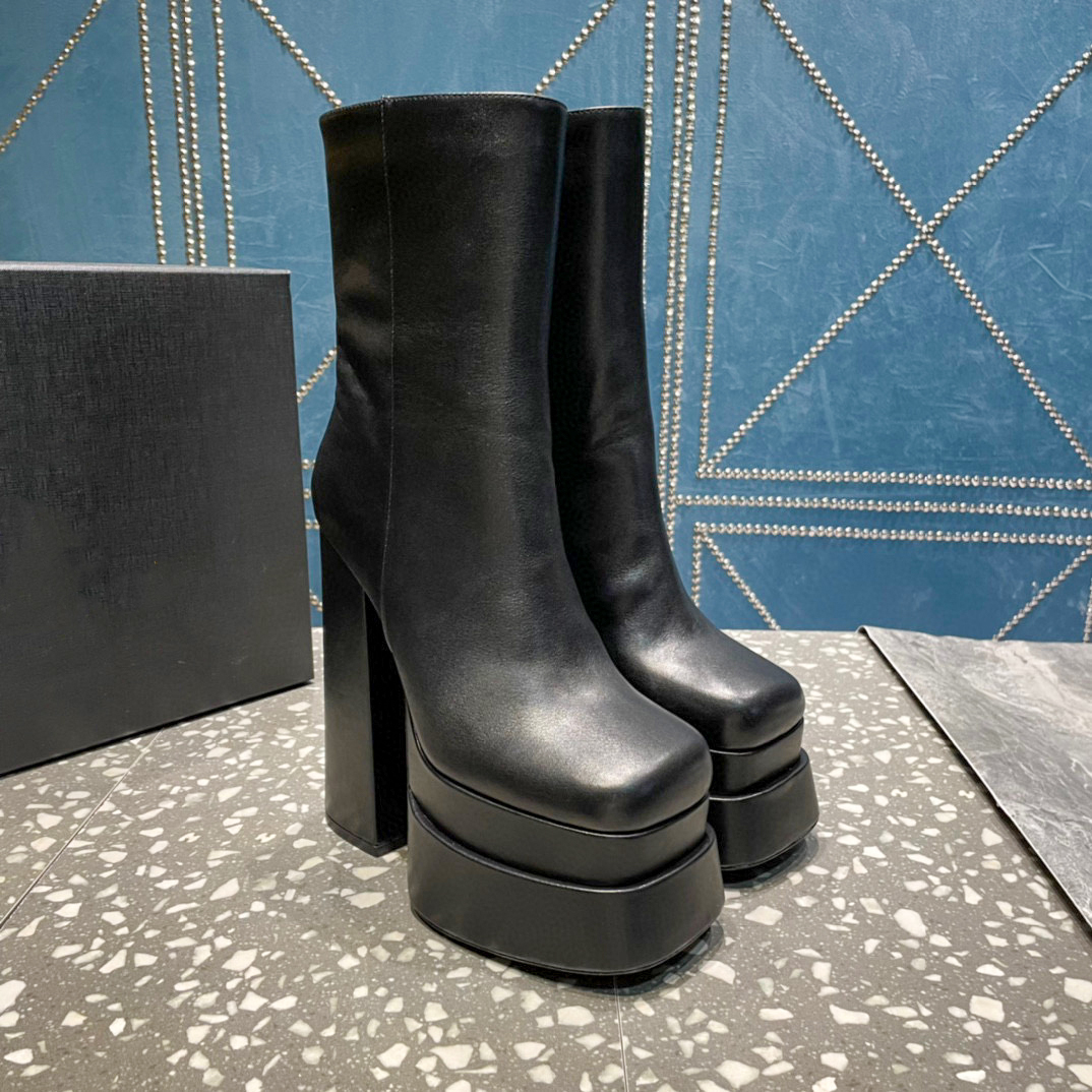 Aevitas Double Platform Boots Luxurys Designer Medusa Womens Block Heel Biker 35-42, Chocolate
Aevitas Double Platform Boots Luxurys Designer Medusa Womens Block Heel Biker 35-42, Chocolate