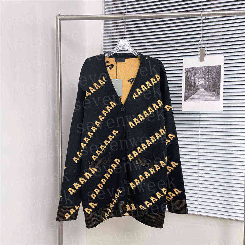 Full Letters Sweaters Cardigan Coats For Women Men Designers Womens Knitted Sweatshirts Autumn Winter Warm Sweater, Black yellow letter
Full Letters Sweaters Cardigan Coats For Women Men Designers Womens Knitted Sweatshirts Autumn Winter Warm Sweater, Black yellow letter