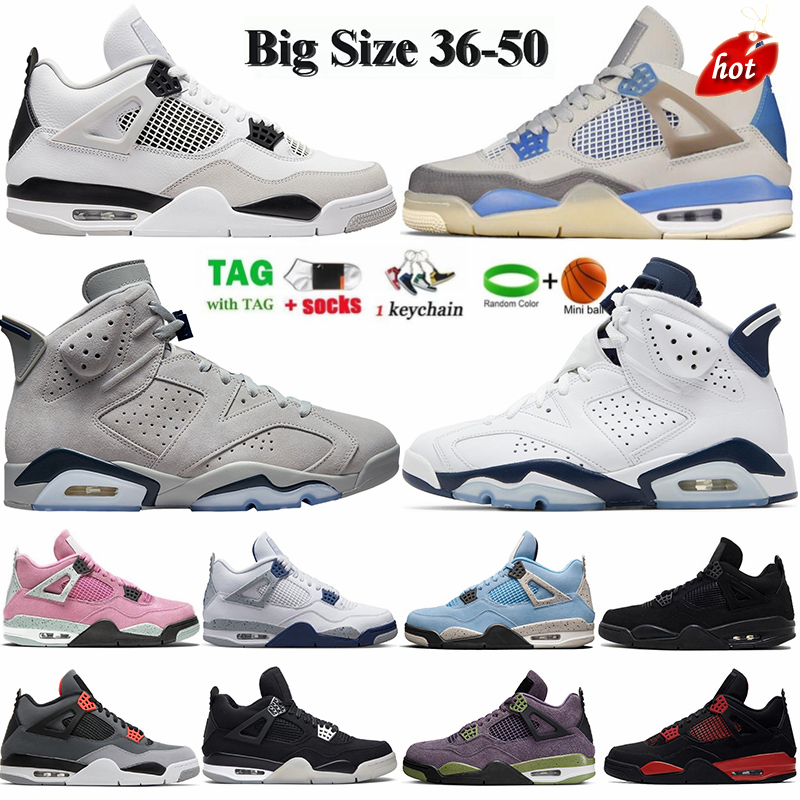 Mens Basketball Shoes Size 36-50 4 4s Fire Red Thunder White Oreo Military Black Cat Jumpman University Blue Midnight Navy 6 6s Unc Womens
Mens Basketball Shoes Size 36-50 4 4s Fire Red Thunder White Oreo Military Black Cat Jumpman University Blue Midnight Navy 6 6s Unc Womens