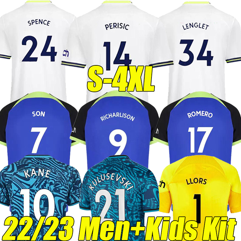 22/23 KANE SON KULUSEVSKI PERISIC Soccer Jerseys HOJBJERG colorful RICHARLISON 2022 2023 LUCAS ROMERO Football shirt BRYAN SPENCE PERISIC DIER Men kids kit sets, 22-23 training
22/23 KANE SON KULUSEVSKI PERISIC Soccer Jerseys HOJBJERG colorful RICHARLISON 2022 2023 LUCAS ROMERO Football shirt BRYAN SPENCE PERISIC DIER Men kids kit sets, 22-23 training