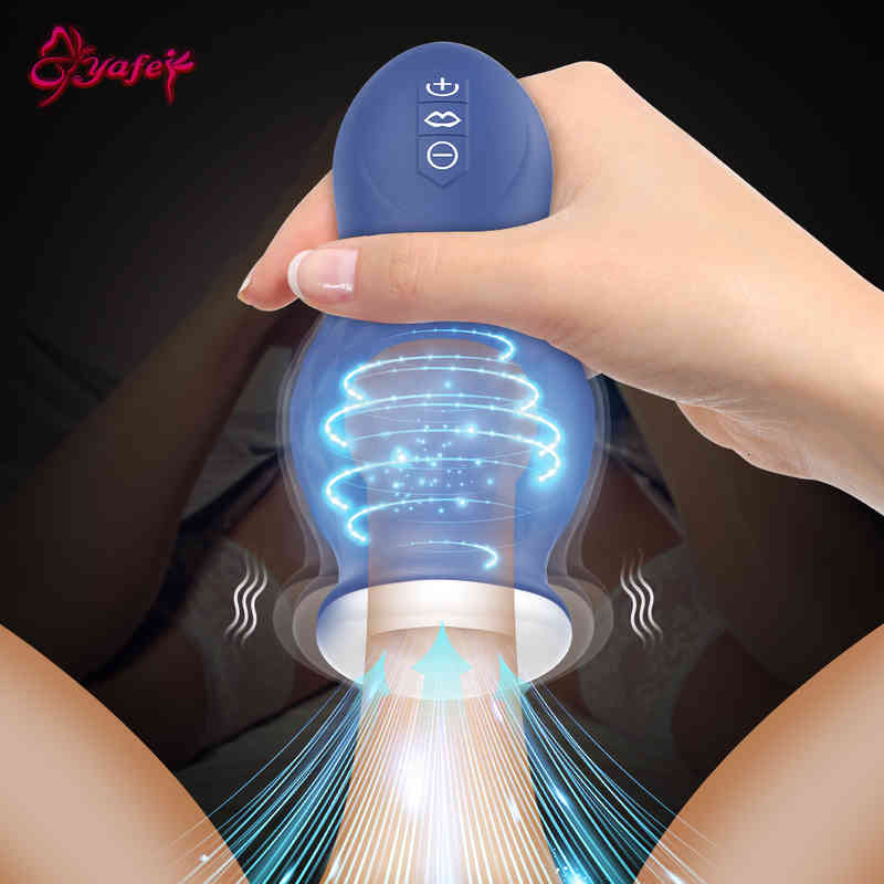 Massager Vibrator Cock Automatic Male Cup Real Vaginas Oral Blowjob Sucking Mach