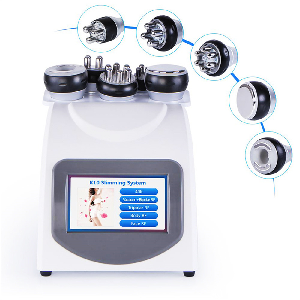 Radio Frequency Bipolar Slimming 40K Ultrasonic Cavitation 5 in 1 Cellulite Removal Machine Vacuum Weight Loss Beauty Equipment
