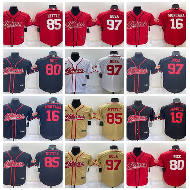 Jersey San Francisco''49ers''Men Jerry Rice Joe Montana Nick Bosa George Kittle Deebo Samuel black red white Cool Base Stitched Baseball Football Jersey, Shown
Jersey San Francisco''49ers''Men Jerry Rice Joe Montana Nick Bosa George Kittle Deebo Samuel black red white Cool Base Stitched Baseball Football Jersey, Shown
