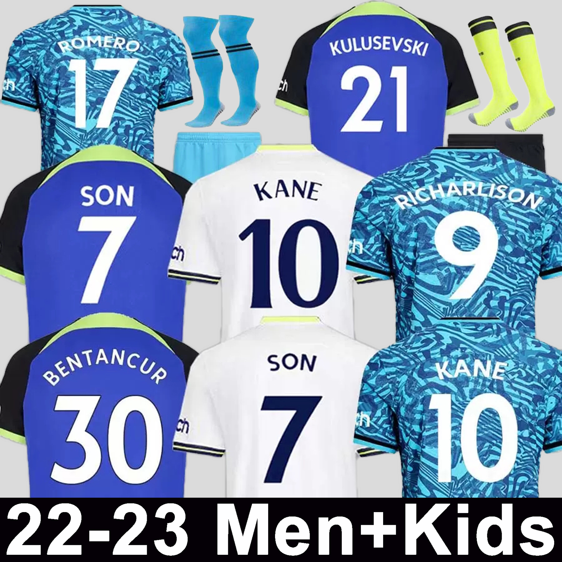 Men KIDS 22 23 SON BERGWIJN Soccer Jersey 2022 2023 jersey Football shirt PERISIC LENGLET ROMERO REGUILON KULUSEVSKI BENTANCUR RICHARLISON KANE SPENCE SKIPP, 22 23 gk kids+sock
Men KIDS 22 23 SON BERGWIJN Soccer Jersey 2022 2023 jersey Football shirt PERISIC LENGLET ROMERO REGUILON KULUSEVSKI BENTANCUR RICHARLISON KANE SPENCE SKIPP, 22 23 gk kids+sock