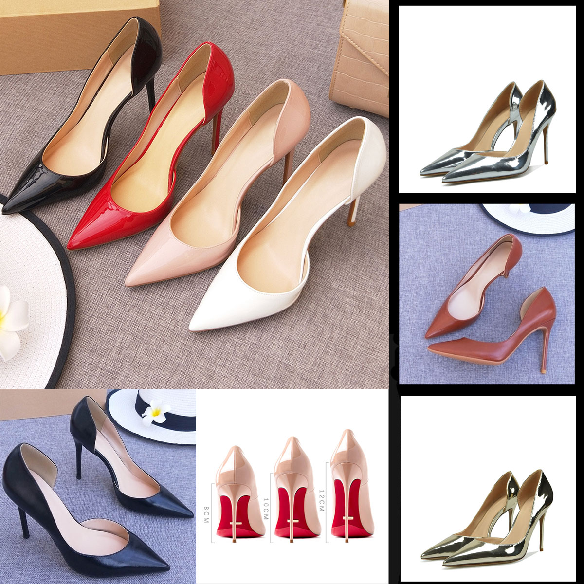 Luxury Shoes for Women Fashion Red Shiny Bottoms Pointed Toe High Heel Pump Sexy Slip on Stiletto Party Shes Brand 12cm Sexy Party Reds Sole Dress Wedding Shoe Size 33 - 46, Black suede
Luxury Shoes for Women Fashion Red Shiny Bottoms Pointed Toe High Heel Pump Sexy Slip on Stiletto Party Shes Brand 12cm Sexy Party Reds Sole Dress Wedding Shoe Size 33 - 46, Black suede