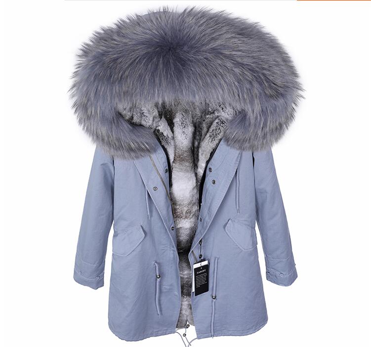 Grey White Rex Rabbit fur Lined Light Blue Canvas Long Women Parka Gray Raccoon Fur Trim Ladies Snow Coats Furs Jackets Ykk Zipper, Black coat
Grey White Rex Rabbit fur Lined Light Blue Canvas Long Women Parka Gray Raccoon Fur Trim Ladies Snow Coats Furs Jackets Ykk Zipper, Black coat