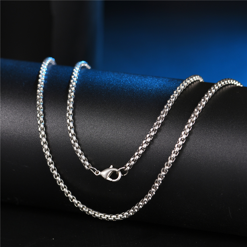 Stainless Steel Pearl Shape Gold Plated Chains Necklace Jewelry Accessories Wholesale