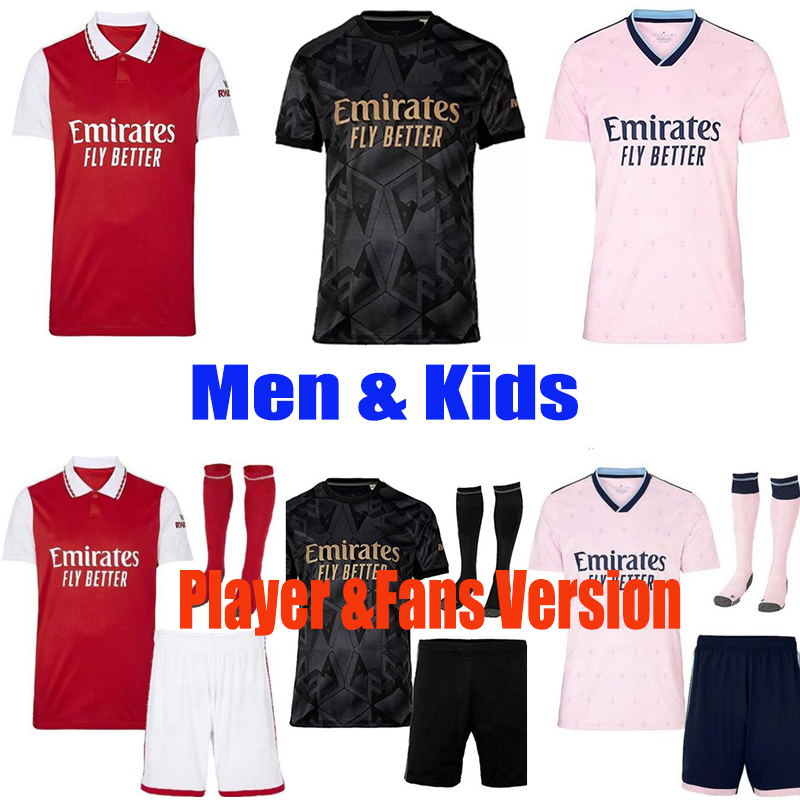 22 23 soccer jersey Fans Player version SMITH ROWE G.JESUS SAKA ODEGAARD ZINCHENKO MARTINELLI TIERNEY ArSen 2022 2023 football tops shirt Men Kids kit socks uniforms, Home kit with socks
22 23 soccer jersey Fans Player version SMITH ROWE G.JESUS SAKA ODEGAARD ZINCHENKO MARTINELLI TIERNEY ArSen 2022 2023 football tops shirt Men Kids kit socks uniforms, Home kit with socks
