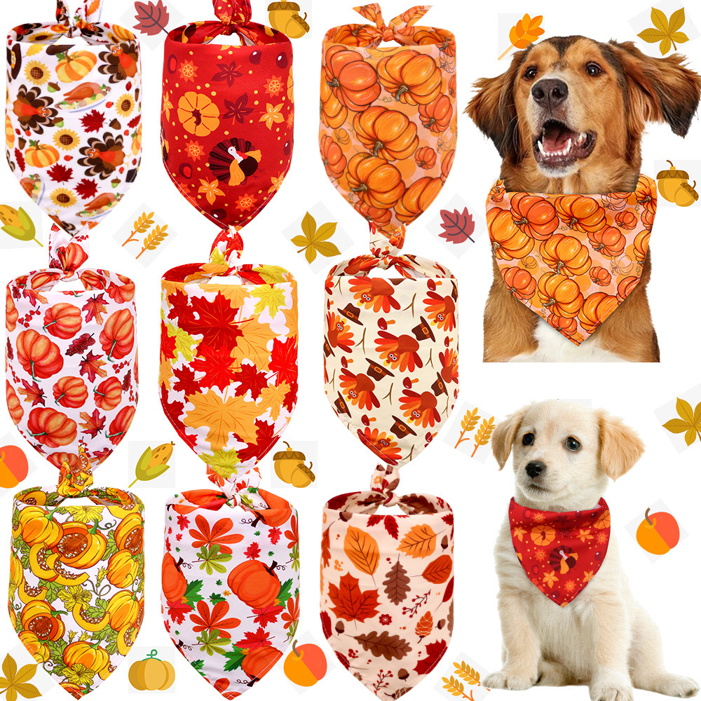 Thanksgiving Holiday Dog Bandana Custom Fall Winter Triangle Bibs Scarf Accessories for Dogs Cats Pets
Thanksgiving Holiday Dog Bandana Custom Fall Winter Triangle Bibs Scarf Accessories for Dogs Cats Pets