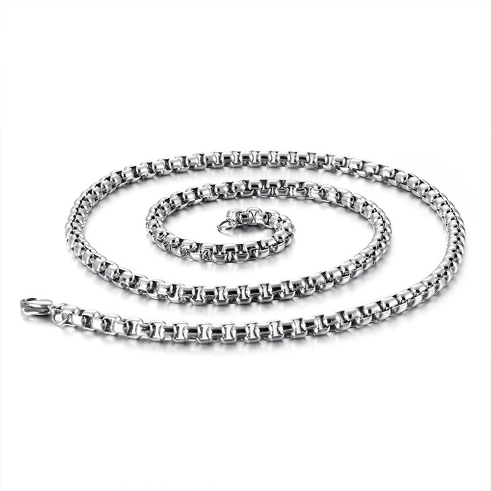 Stainless Steel Silver Link Chains Necklace Jewelry for Men and Women Jewelry Accessories