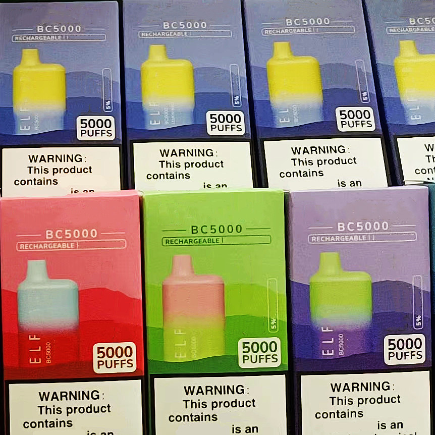 Original Elf BC5000 Disposable Mesh Coil 22 Colors E Cigarettes Kit 5000 Puffs 13ml 650mAh Rechargeable Vs BC 3000 4000 In Stock
Original Elf BC5000 Disposable Mesh Coil 22 Colors E Cigarettes Kit 5000 Puffs 13ml 650mAh Rechargeable Vs BC 3000 4000 In Stock