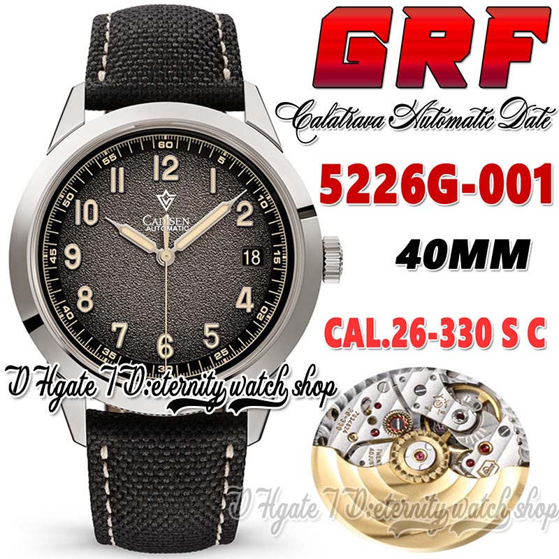 GRF Calatrava gr5226G-010 Cal.26-330 S C gr26-330 Automatic Mens Watch Textured Charcoal Dial Number Markers Steel Case Leather Strap Super Edition eternity Watches, Watch deep waterproof production cost
GRF Calatrava gr5226G-010 Cal.26-330 S C gr26-330 Automatic Mens Watch Textured Charcoal Dial Number Markers Steel Case Leather Strap Super Edition eternity Watches, Watch deep waterproof production cost