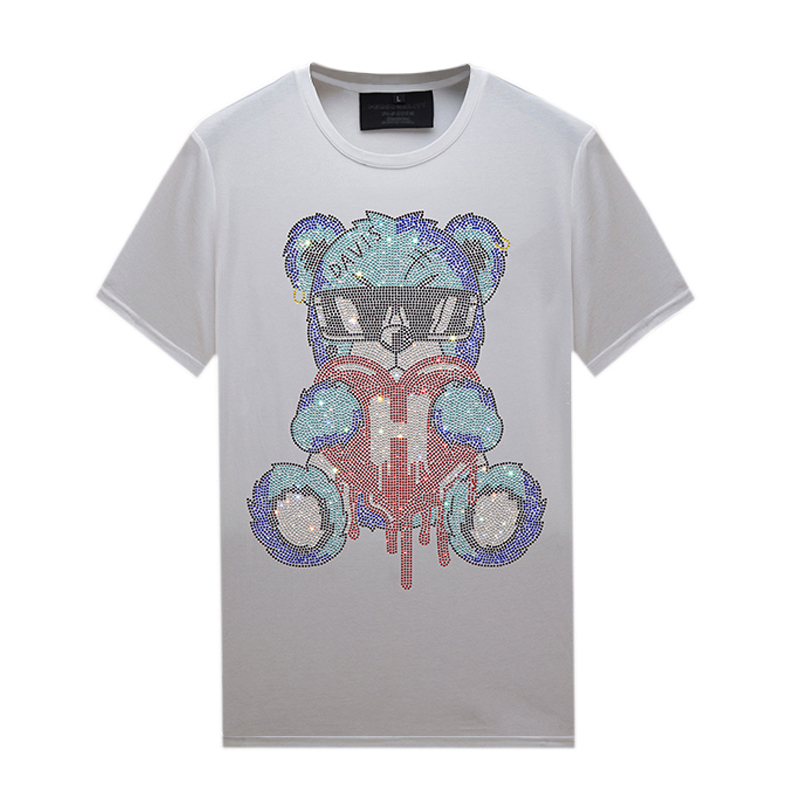 Summer Personalised Mens Rhinestone T-Shirts White Tops Designer Short Sleeve Slim Fit Crew Neck Casual Shirts Tee Mercerized Cotton, 349
Summer Personalised Mens Rhinestone T-Shirts White Tops Designer Short Sleeve Slim Fit Crew Neck Casual Shirts Tee Mercerized Cotton, 349