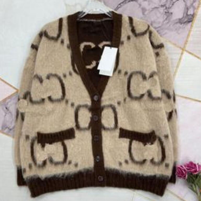Women sweater coat coffee Loose GGity Letter Knitted Cardigan Top Autumn and Winter Thicken Warm Outwear Knitted Jacket, Brown
Women sweater coat coffee Loose GGity Letter Knitted Cardigan Top Autumn and Winter Thicken Warm Outwear Knitted Jacket, Brown
