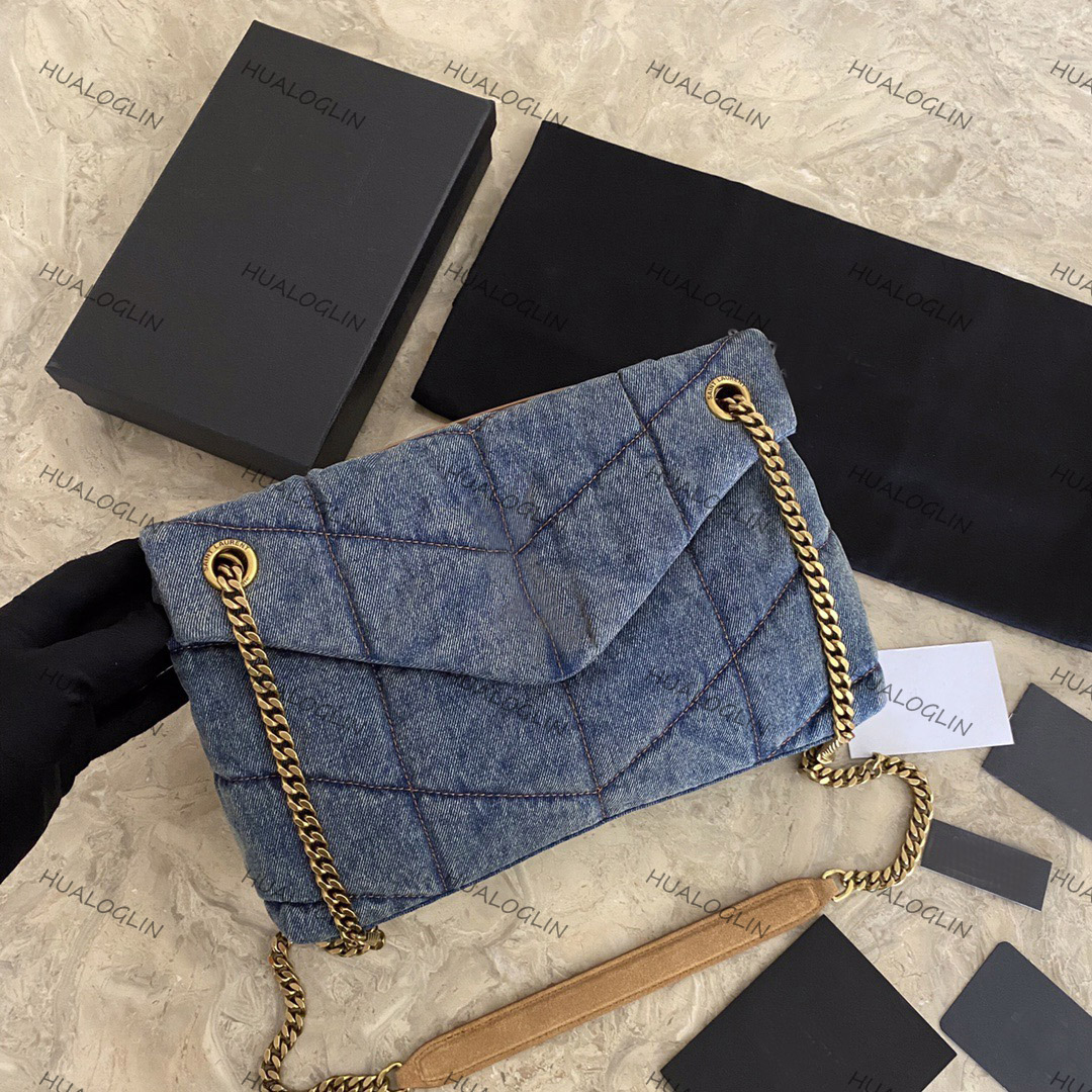 Denim Blue Black Women Puffer Shoulder Bag Chain Crossbody Folds Sheepskin Designer Handbags Envelope Messenger Bags Flap Clutch Purse, Customize
Denim Blue Black Women Puffer Shoulder Bag Chain Crossbody Folds Sheepskin Designer Handbags Envelope Messenger Bags Flap Clutch Purse, Customize