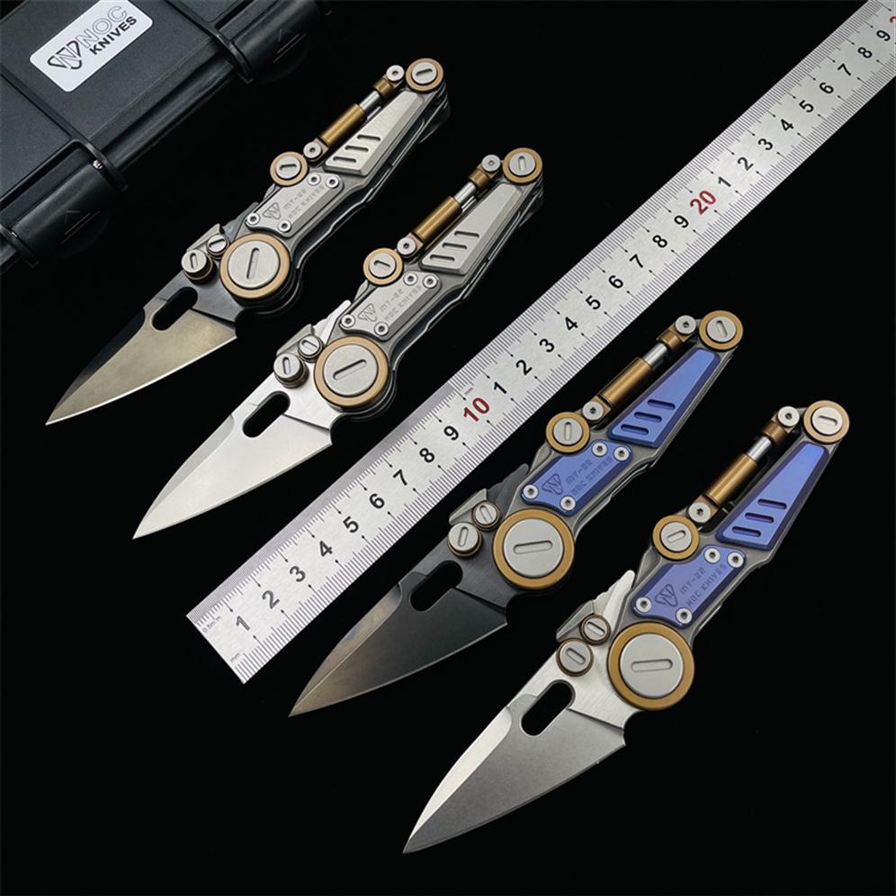 NOC MT-22 S08 Folding Knife M390 Blade Titanium Alloy Handle Tactical Camping Cutter Pocket Outdoor Fishing Kitchen EDC Tool285u
NOC MT-22 S08 Folding Knife M390 Blade Titanium Alloy Handle Tactical Camping Cutter Pocket Outdoor Fishing Kitchen EDC Tool285u