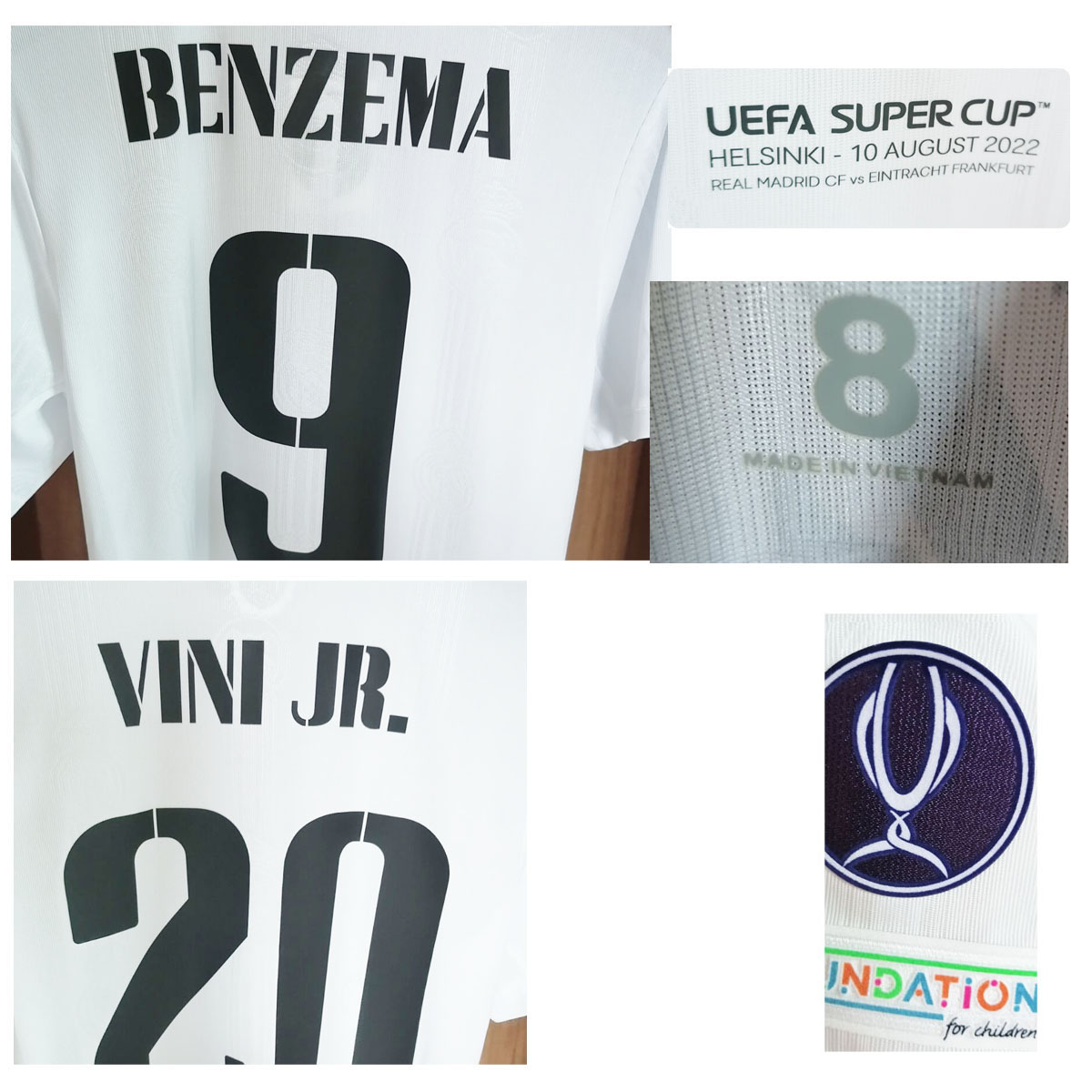 Home Textile 2022 Super Cup Final Modric Kroos Benzema Match Worn Player Issue Soccer Patch Badge, 9 benzema
Home Textile 2022 Super Cup Final Modric Kroos Benzema Match Worn Player Issue Soccer Patch Badge, 9 benzema
