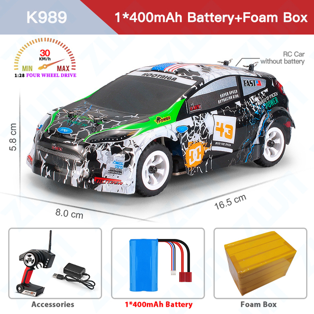 WLtoys K989 1/28 Scale Remote Control Cars 2.4G 4WD 30KM/H High Speed Racin Car for Kids Gift
WLtoys K989 1/28 Scale Remote Control Cars 2.4G 4WD 30KM/H High Speed Racin Car for Kids Gift
