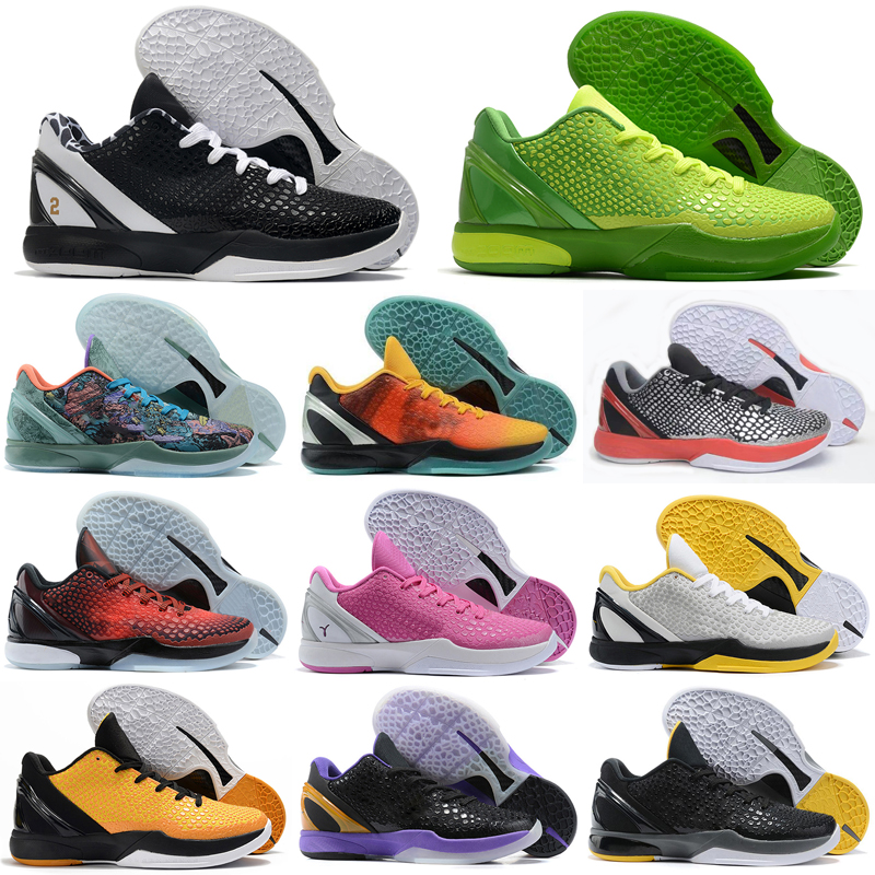 Basketball shoes 2022 Black Mamba 6 Forever Mambacita Men high quality Proto 6s VI Grinch Think Pink Metallic Gold sneakers