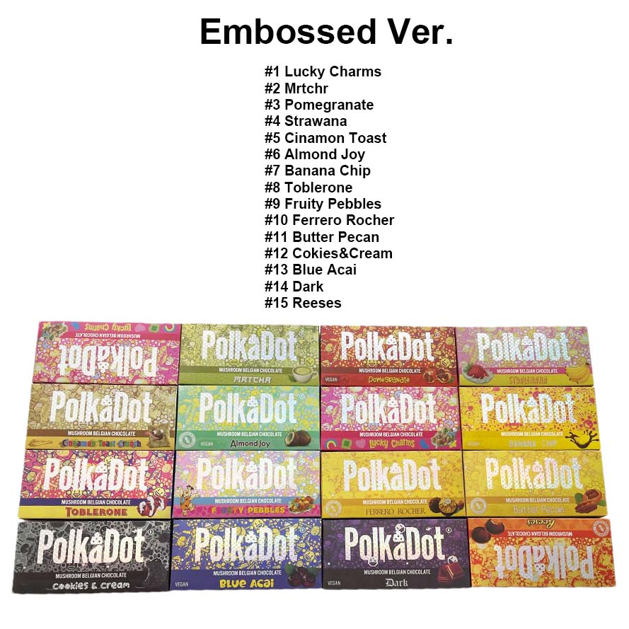 Polkadot Chocolate Mushroom 4G Milk Chocolate Bar Mold Molds Mould Moulds 15 Grids 15 Holes 15 Cavity241o2349459