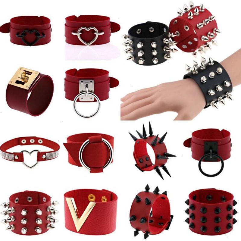 Boho Spike Rivets Bracelets Strand For Women Punk Goth Red Pu Leather Bracelet Cuff Bangles Studded Halloween Festival Jewelry Harajuku
Boho Spike Rivets Bracelets Strand For Women Punk Goth Red Pu Leather Bracelet Cuff Bangles Studded Halloween Festival Jewelry Harajuku