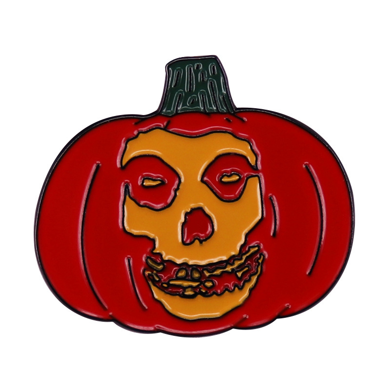 Pumpkin Misfits Halloween Lantern Skull Enamel Pin Badge Lapel Pin Alloy Metal Fashion Jewelry Accessories Gifts, As picture
Pumpkin Misfits Halloween Lantern Skull Enamel Pin Badge Lapel Pin Alloy Metal Fashion Jewelry Accessories Gifts, As picture