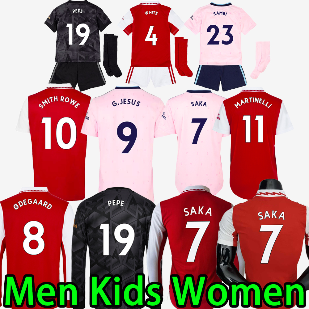 22 23 SMITH ROWE Soccer Jersey GABRIEL Arsenal PEPE SAKA 2022 2023 Player version Gunners ODEGAARD Football Shirt THOMAS MARTINELLI women long sleeve Mens Kids kit, 22/23 player version
22 23 SMITH ROWE Soccer Jersey GABRIEL Arsenal PEPE SAKA 2022 2023 Player version Gunners ODEGAARD Football Shirt THOMAS MARTINELLI women long sleeve Mens Kids kit, 22/23 player version