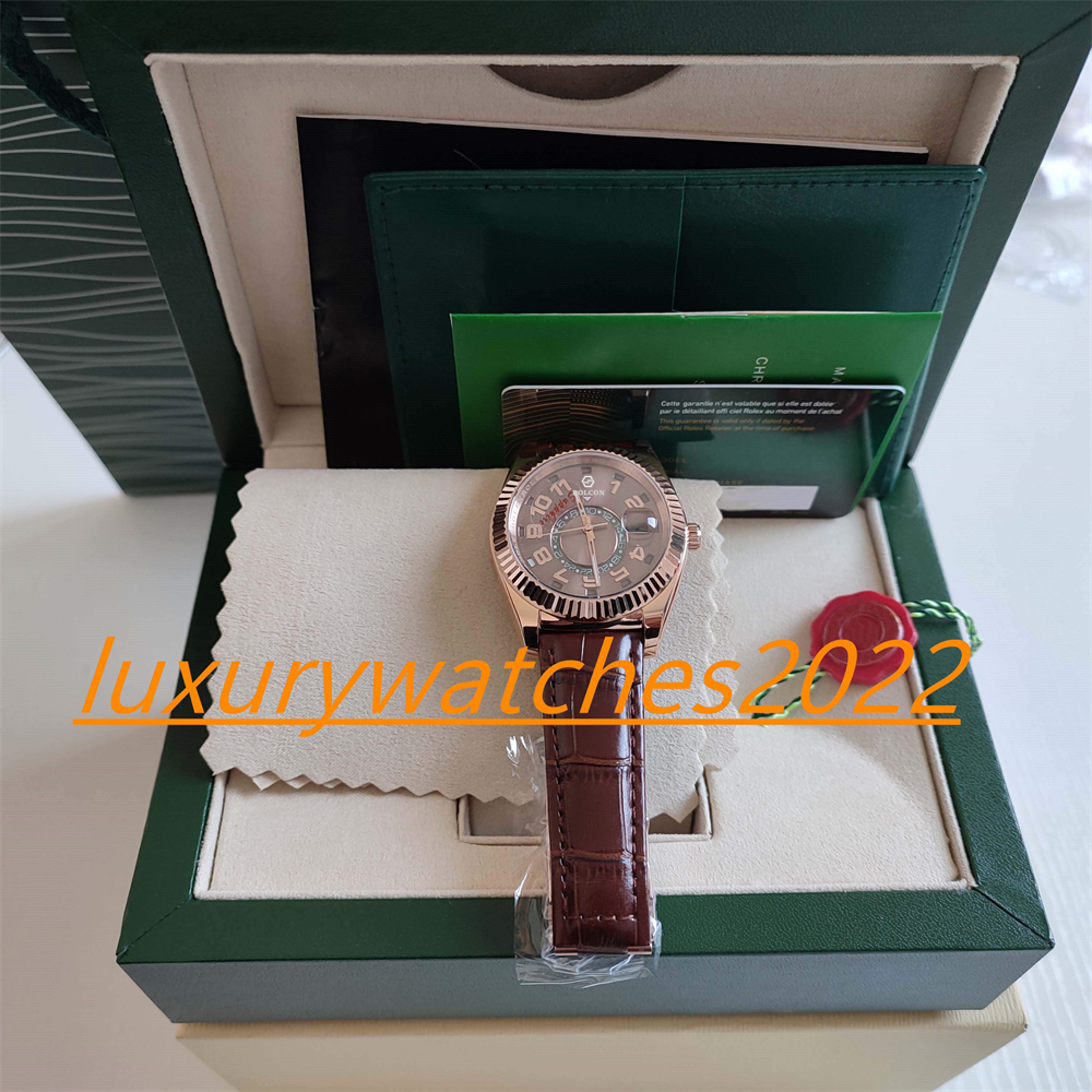 NF Factory High Quality 20' 326935 18k Everose Gold Chocolate 42mm Dial Month Date Display Automatic Movement Mechanical Lether Strap Luminous Wristwatch, Watch
NF Factory High Quality 20' 326935 18k Everose Gold Chocolate 42mm Dial Month Date Display Automatic Movement Mechanical Lether Strap Luminous Wristwatch, Watch