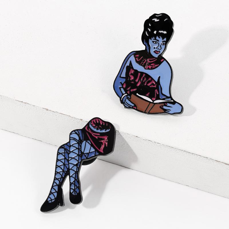 Pins Brooches Beetlejuice Read Book Lady Enamel Pair Gothic Cosplay Ghost Phantom Halloween Jewelry Terror Lapel PinsPins
Pins Brooches Beetlejuice Read Book Lady Enamel Pair Gothic Cosplay Ghost Phantom Halloween Jewelry Terror Lapel PinsPins
