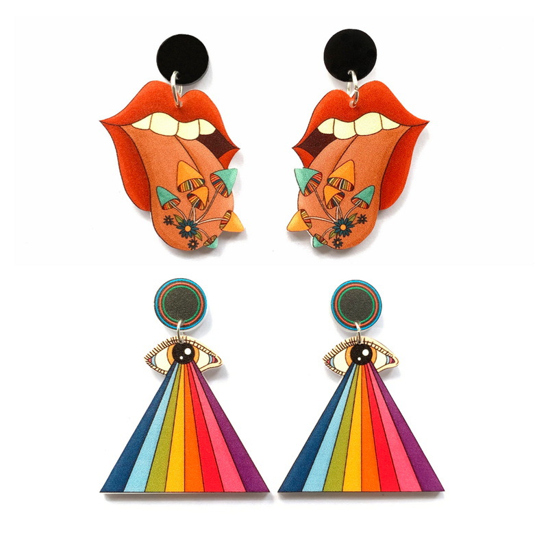 Exaggerated Colours Eyes Large Mouth Dangle Earrings for Womens Vintage Printing Acrylic Jewelry Trendy Accessories
Exaggerated Colours Eyes Large Mouth Dangle Earrings for Womens Vintage Printing Acrylic Jewelry Trendy Accessories