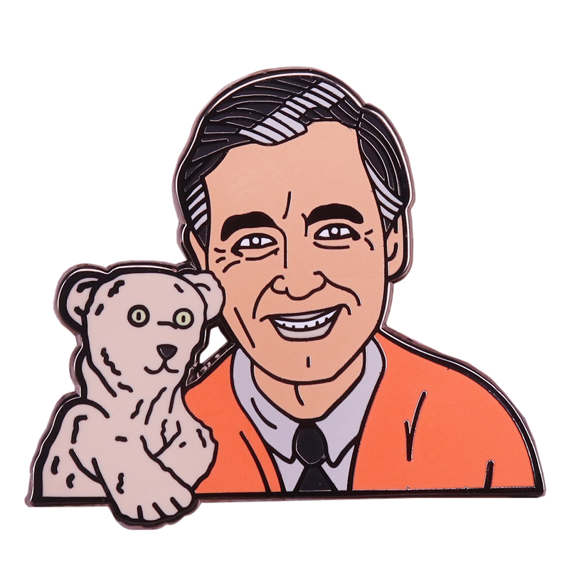 Fred Rogers Brooch Cute Puppet Bear Enamel Pin good Neighbors Badge Mister neighborhood Jewelry, As picture
Fred Rogers Brooch Cute Puppet Bear Enamel Pin good Neighbors Badge Mister neighborhood Jewelry, As picture