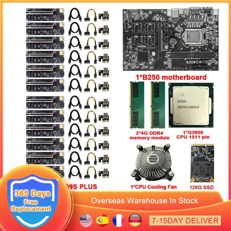 Motherboards BTC Mining Motherboard Set LGA 1151 12 PCIE X1 PCI-E X16 GPU Graphics Card G3900 CPU 009S PLUS Riser 128G SSD MinerMotherboards
Motherboards BTC Mining Motherboard Set LGA 1151 12 PCIE X1 PCI-E X16 GPU Graphics Card G3900 CPU 009S PLUS Riser 128G SSD MinerMotherboards