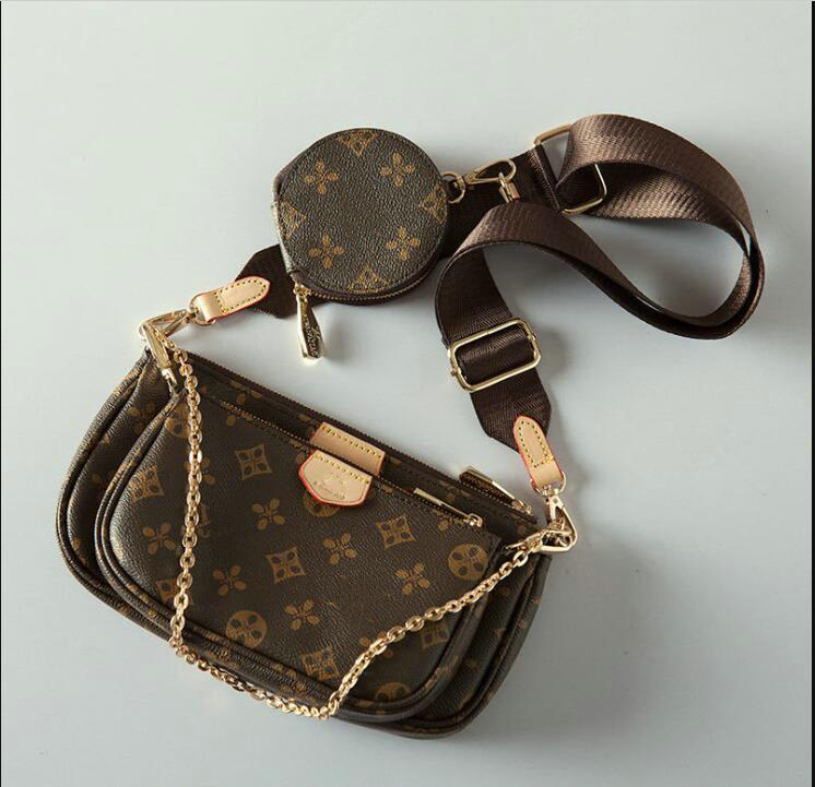 Three piece set luxury Shoulder bag M44823 Womens bags Crossbody Purse Messenger Bags Handbags Flowers Designers PU Leather Handbag Brown flower 9913# chen, Red
Three piece set luxury Shoulder bag M44823 Womens bags Crossbody Purse Messenger Bags Handbags Flowers Designers PU Leather Handbag Brown flower 9913# chen, Red