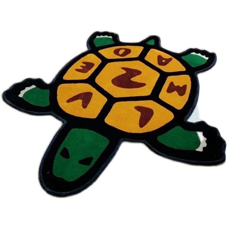 Home Furnishings Artistic Carpet Classic Turtle Area Rug Hypebeast Kidsroom Bedroom Playroom 3D Handmade Acrylic Yarn Trending Floor Mat Supplier