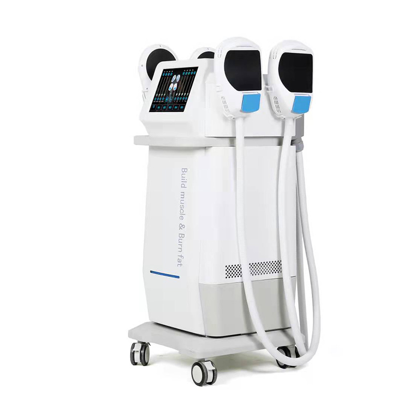 Electromagnetic Slimming Ems Muscle Build Fat Reduce 5 Rf Handles Machine Body Sculpting