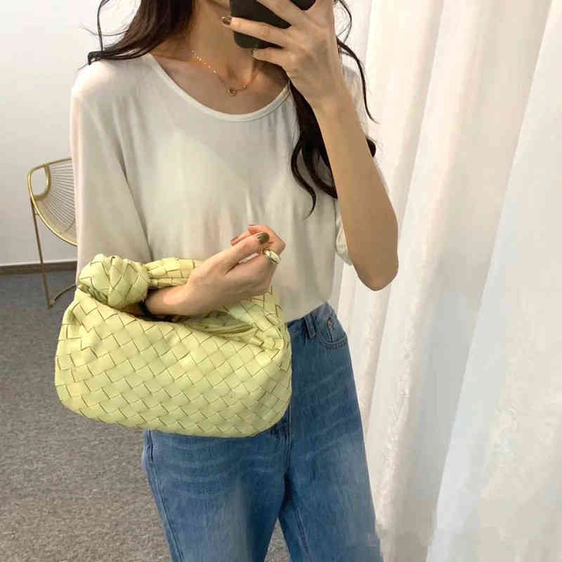 Evening Bags Classic Fashion Wholesale s horn bottegas knotting woven bag temperament high sense Dinner personality hand carry Woven Crossbody Bag L wan