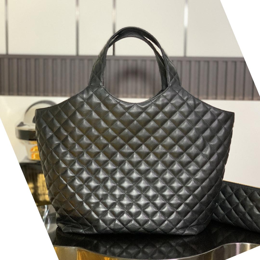 Quilted Lambskin Leather Tote - Large Capacity Shoulder Bag with Chain Wallet for Summer Shopping, Contact me
Quilted Lambskin Leather Tote - Large Capacity Shoulder Bag with Chain Wallet for Summer Shopping, Contact me