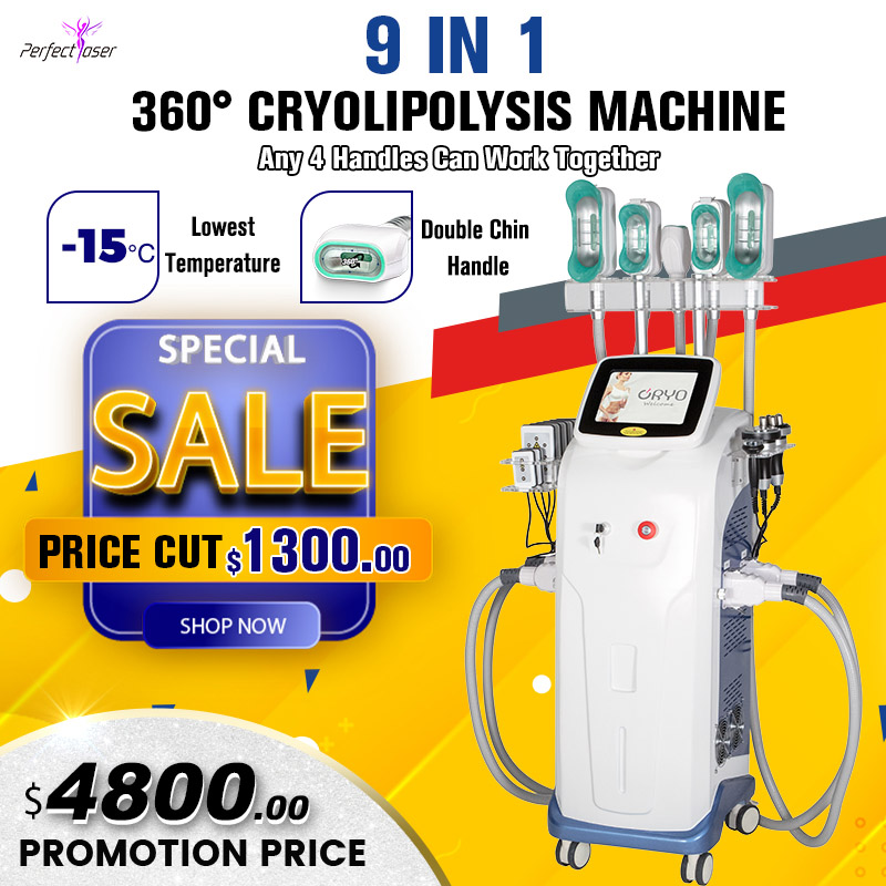 360 Cryolipolysis Fat Freezing Slimming Cavitation RF Weight Loss 9 IN 1 Lipo Laser Body Shaping Lipolaser 360 suction Vacuum System
360 Cryolipolysis Fat Freezing Slimming Cavitation RF Weight Loss 9 IN 1 Lipo Laser Body Shaping Lipolaser 360 suction Vacuum System