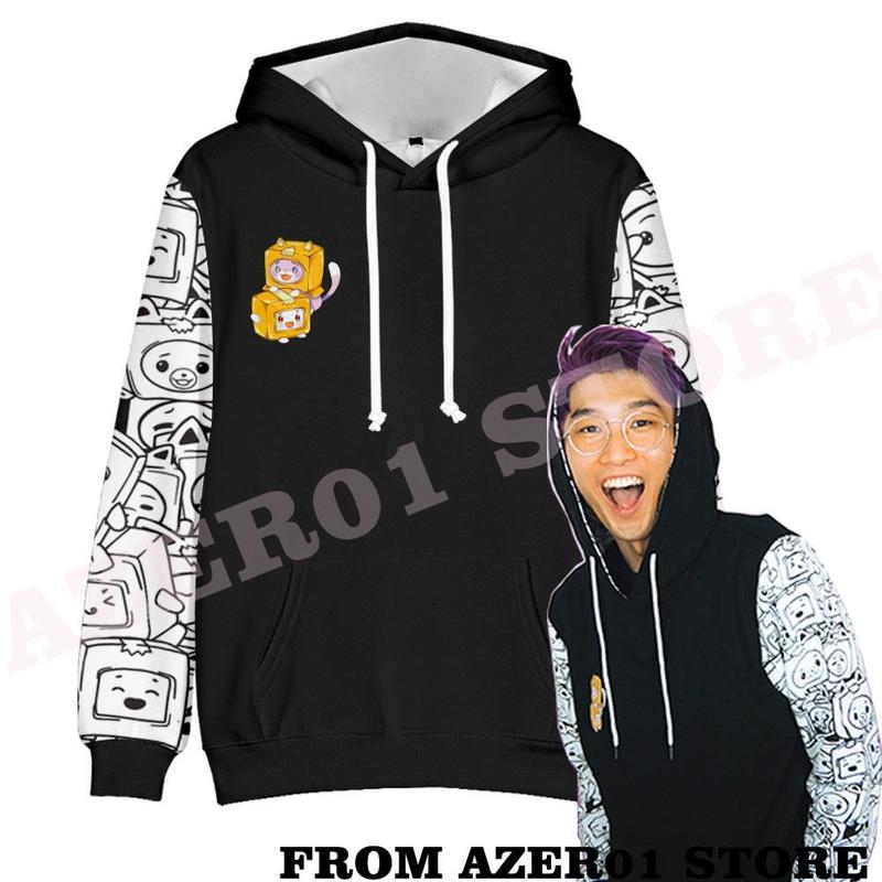 3D LANKYBOX Justin Adam Foxy Boxy Merch Winter Holiday Men Women Hooded Sweet Streetwear Casual The Hoodies Kids Long Sleeve 220822, As shown
3D LANKYBOX Justin Adam Foxy Boxy Merch Winter Holiday Men Women Hooded Sweet Streetwear Casual The Hoodies Kids Long Sleeve 220822, As shown