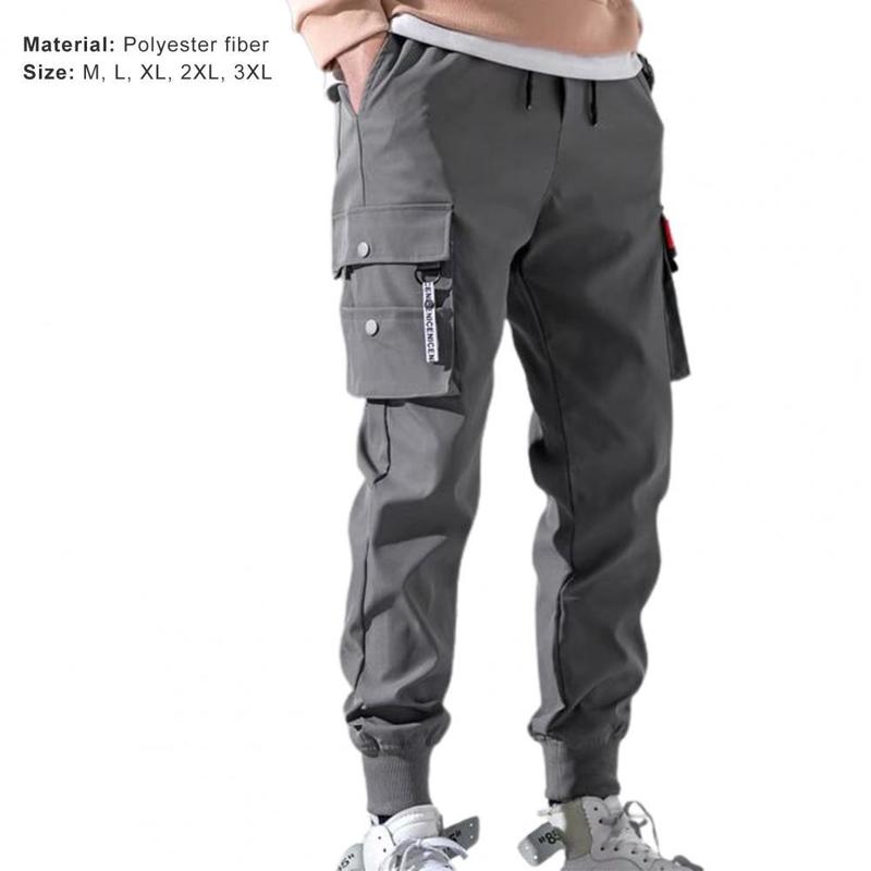 Autumn Men Pants Hip Hop Harem Joggers Pants Male Trousers Mens Solid Multi-pocket Cargo Pants Skinny Fit Sweatpants 220822