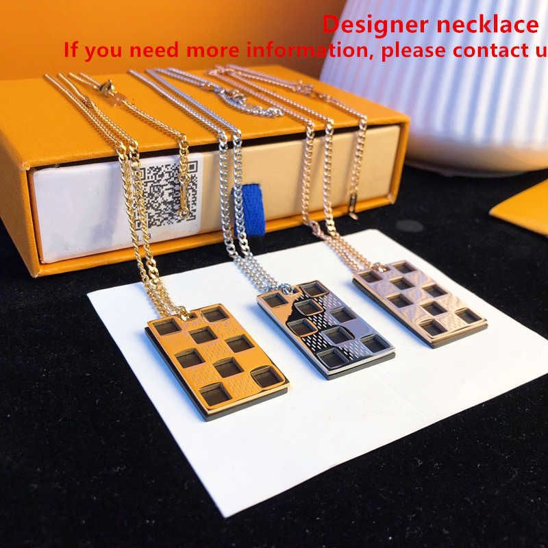 Necklace for Men Woman Unisex Double geometric checkered pendant necklaces Fashion Style Jewelry
Necklace for Men Woman Unisex Double geometric checkered pendant necklaces Fashion Style Jewelry