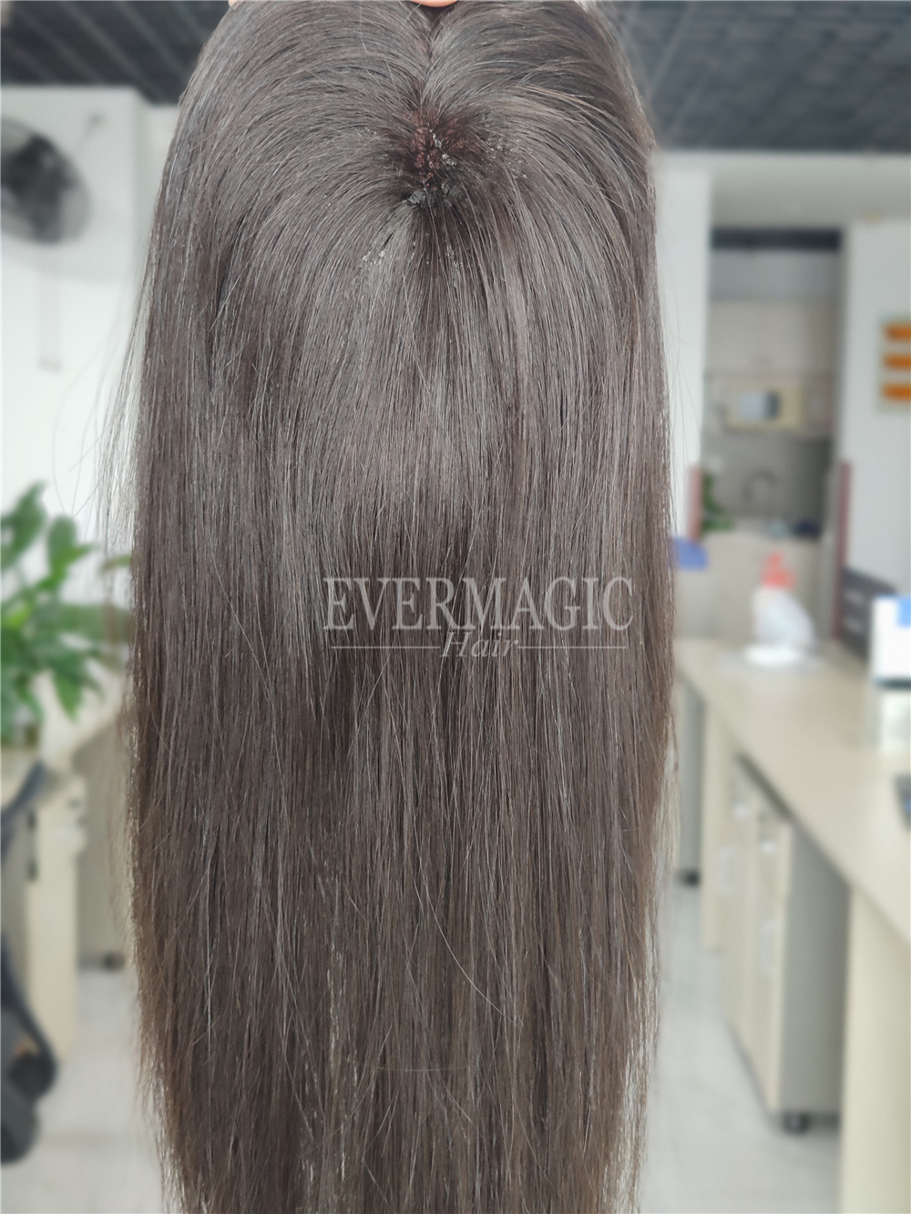 New Coming Natural Black Full Fishnet Human Hair Toppers Handtied Net Base Clips In Pieces for Thinning Women