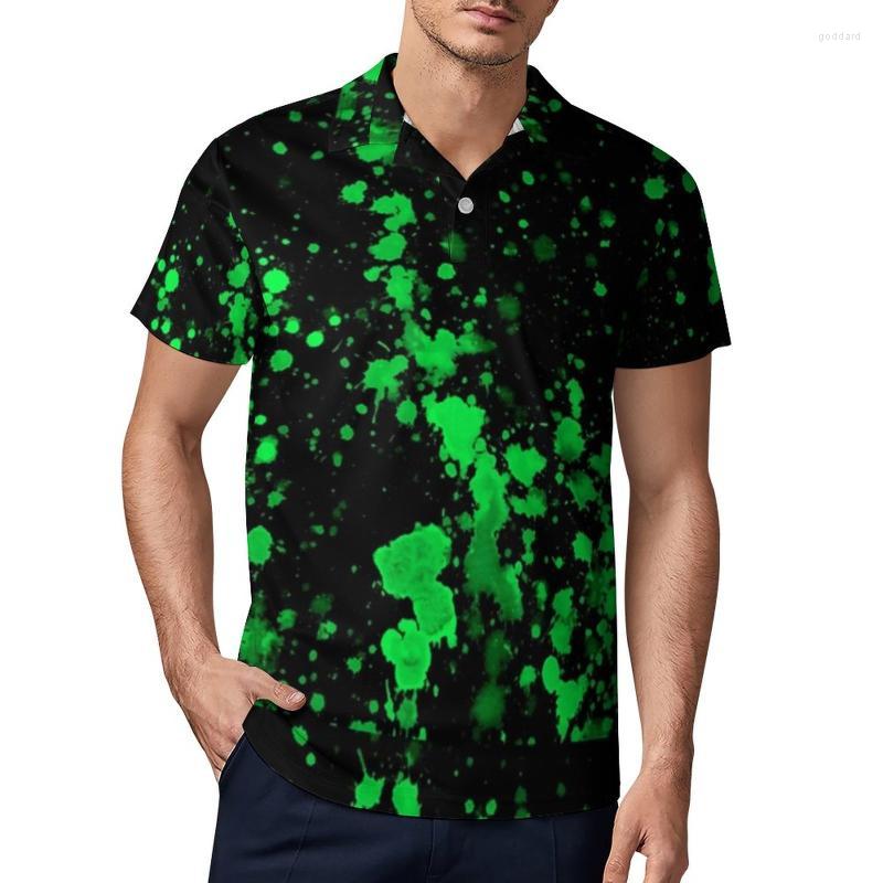 Men's Polos Green Neon Paint Splatter Casual T-Shirts Abstract Graffiti Shirts Turn Down Collar Novelty Shirt Summer Mens -ShirtsMen's, Style-2
Men's Polos Green Neon Paint Splatter Casual T-Shirts Abstract Graffiti Shirts Turn Down Collar Novelty Shirt Summer Mens -ShirtsMen's, Style-2